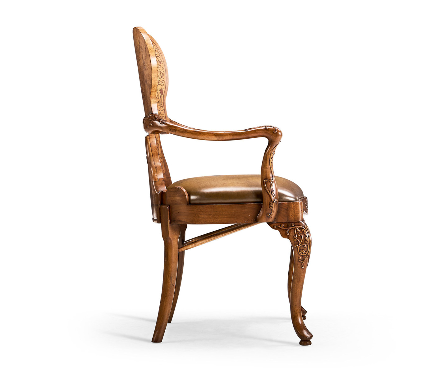 Seaweed Marquetry Arm Chair