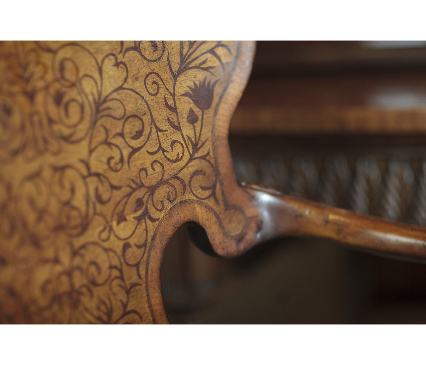 Seaweed Marquetry Side Chair