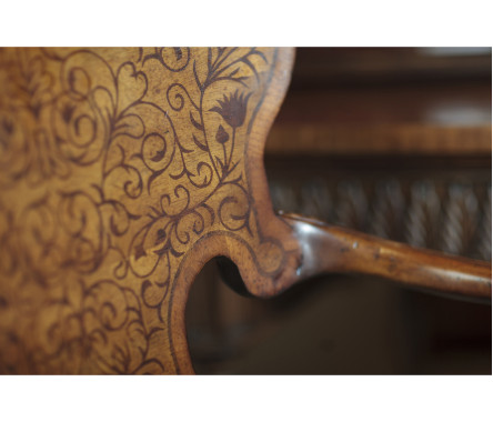 Seaweed Marquetry Side Chair