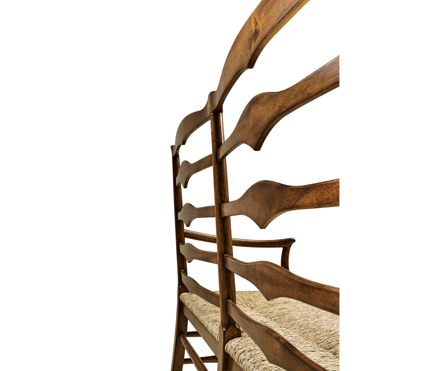 Traditional Ladderback Bench