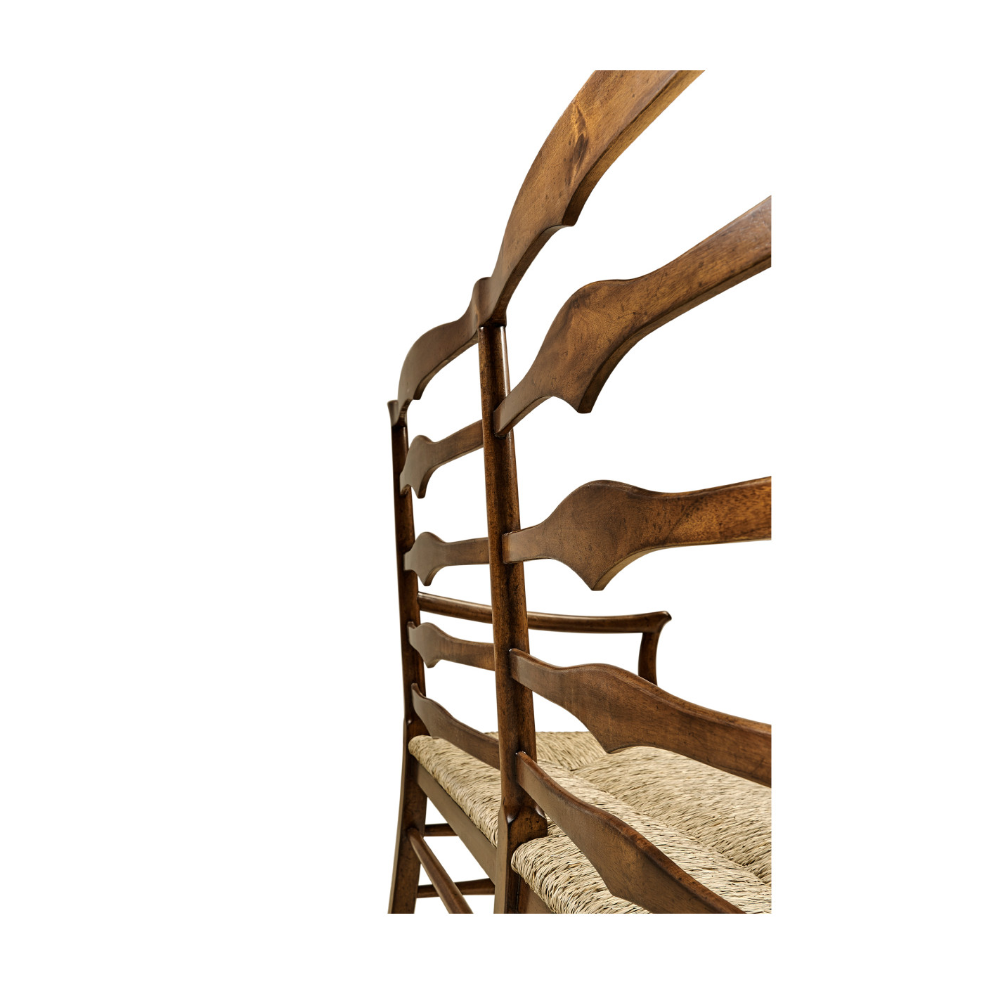 Traditional Ladderback Bench