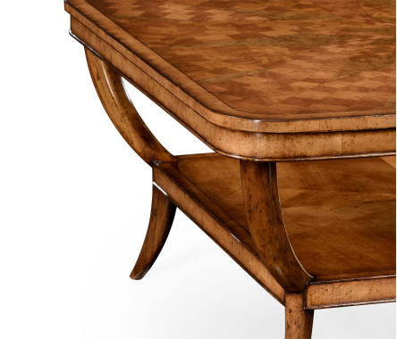 Square Marquetry Coffee Table