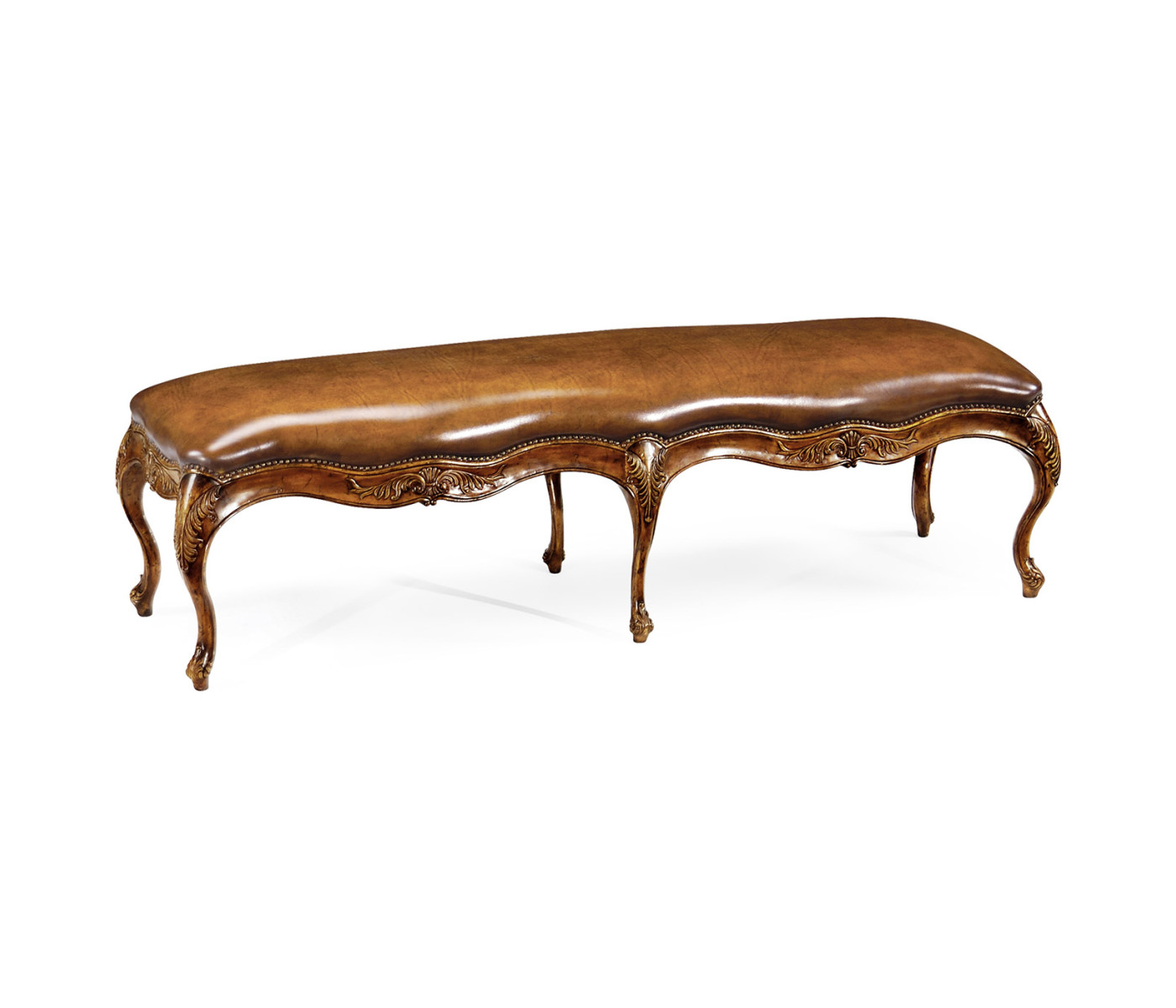 French Provincial Walnut Bench