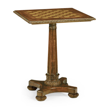 William IV Mahogany Pedestal Games Table