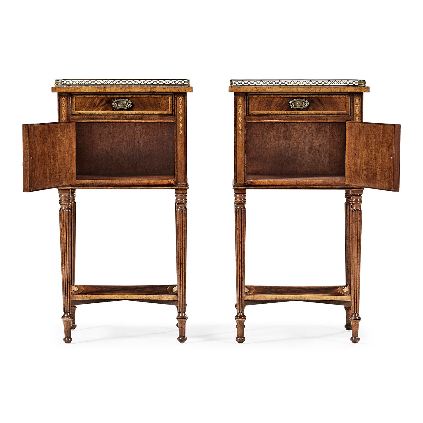 Pair of Mahogany Bedside Cabinets