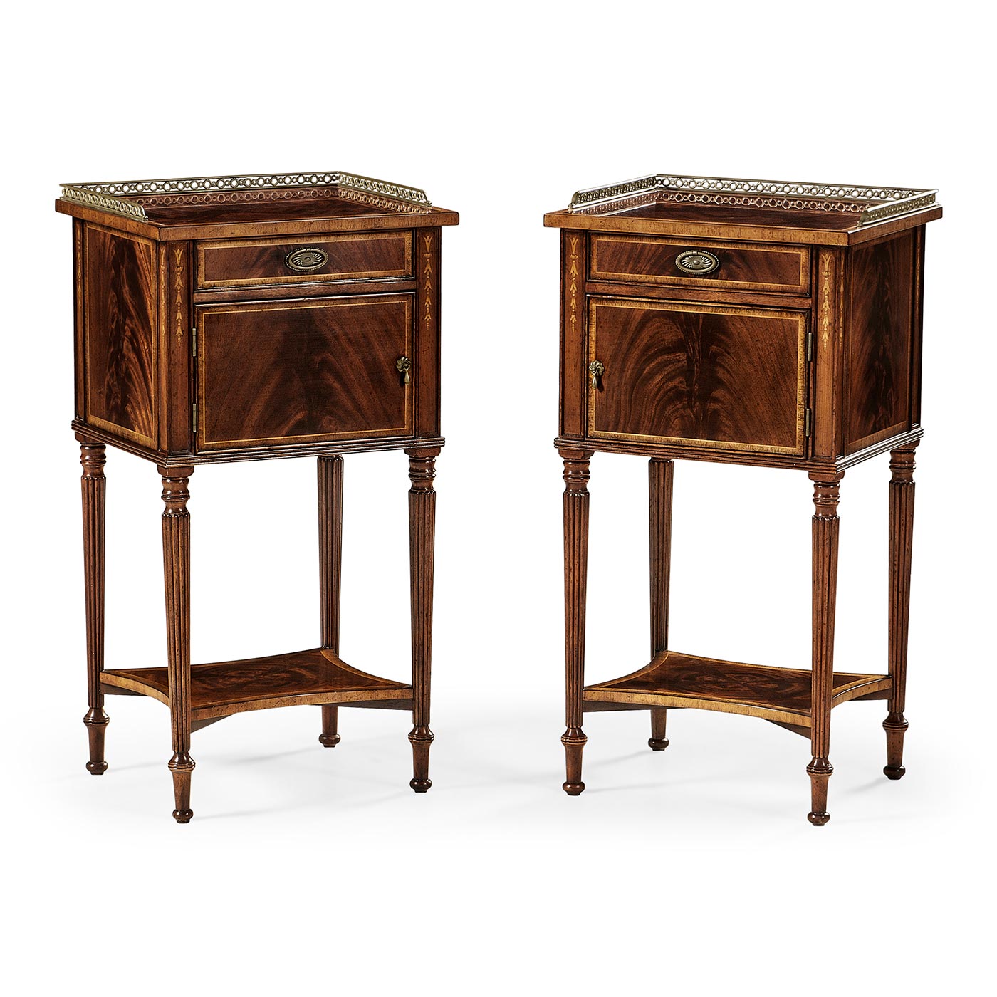 Pair of Mahogany Bedside Cabinets