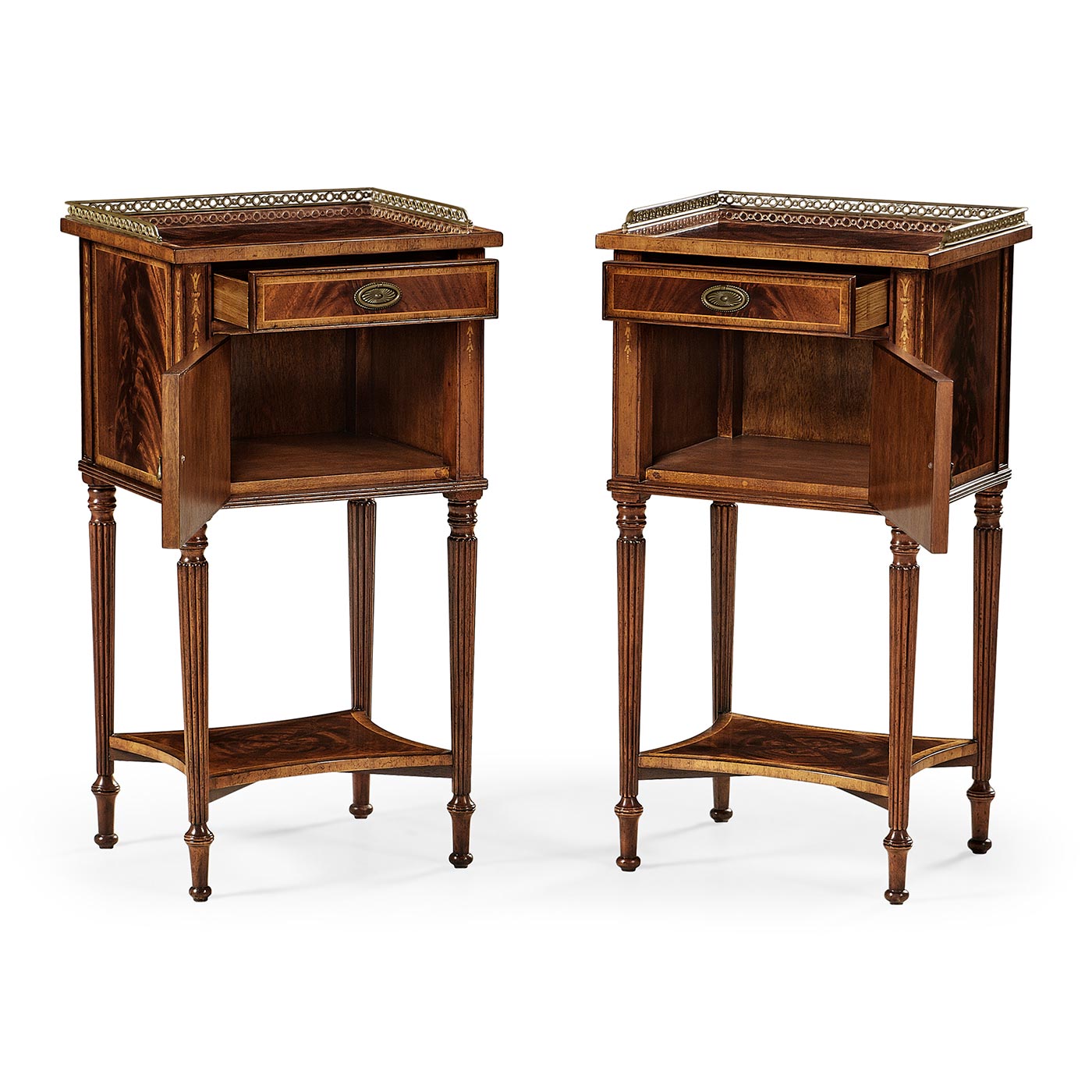 Pair of Mahogany Bedside Cabinets