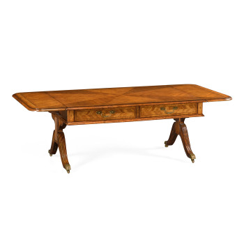 Regency satinwood folding coffee table