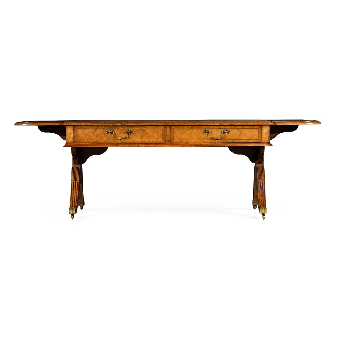 Regency satinwood folding coffee table