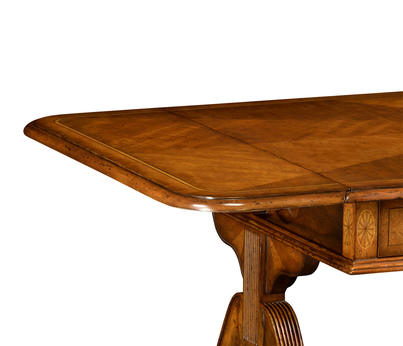 Regency satinwood folding coffee table