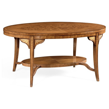 Marquetry Inlaid Satinwood Coffee Table
