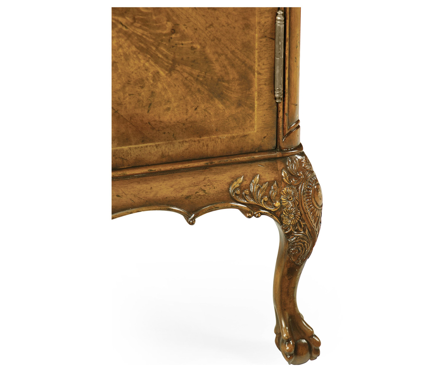 Flaming Light Walnut Side Cabinet
