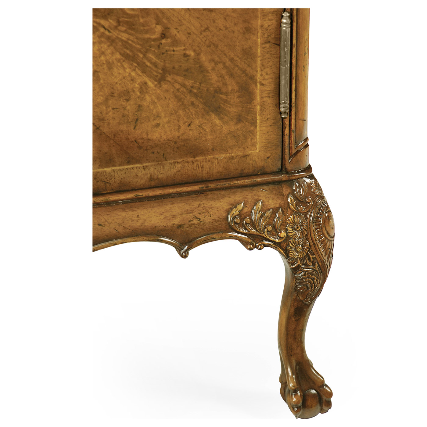 Flaming Light Walnut Side Cabinet