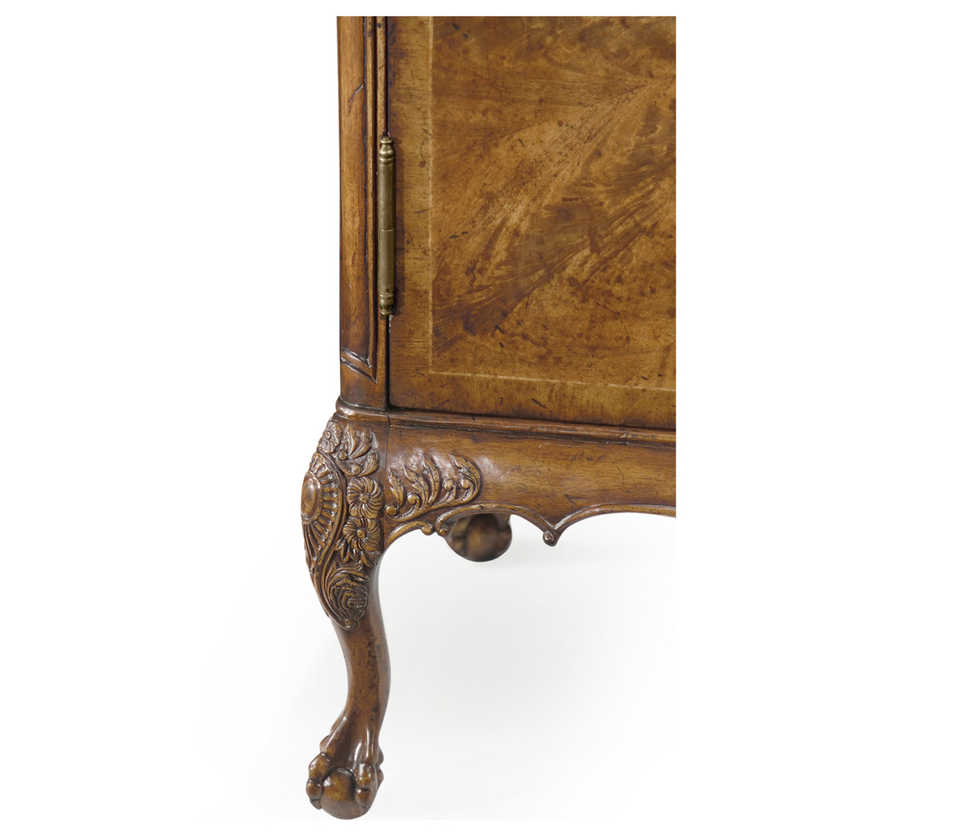 Flaming Light Walnut Side Cabinet