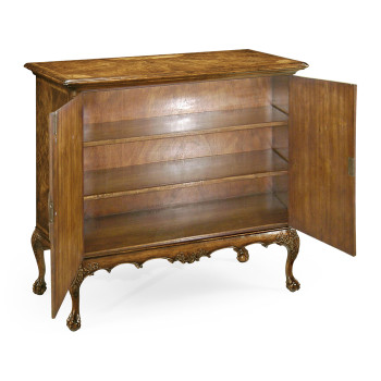 Flaming Light Walnut Side Cabinet