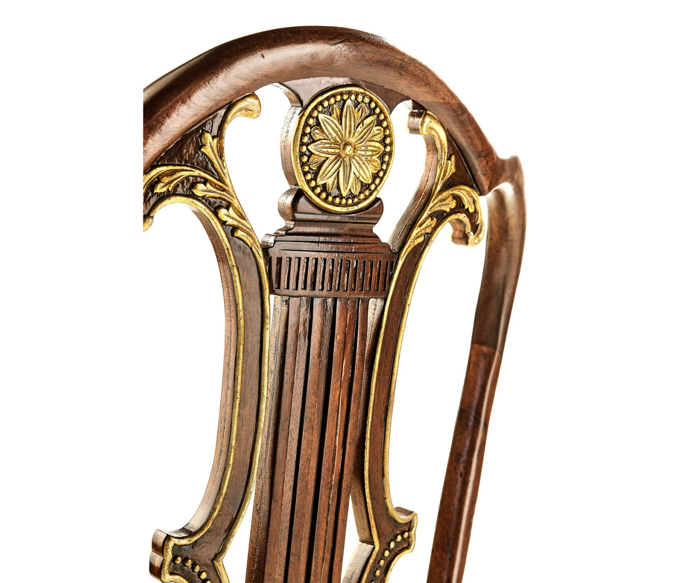 Buckingham Gilded Lyre Back Arm Chair
