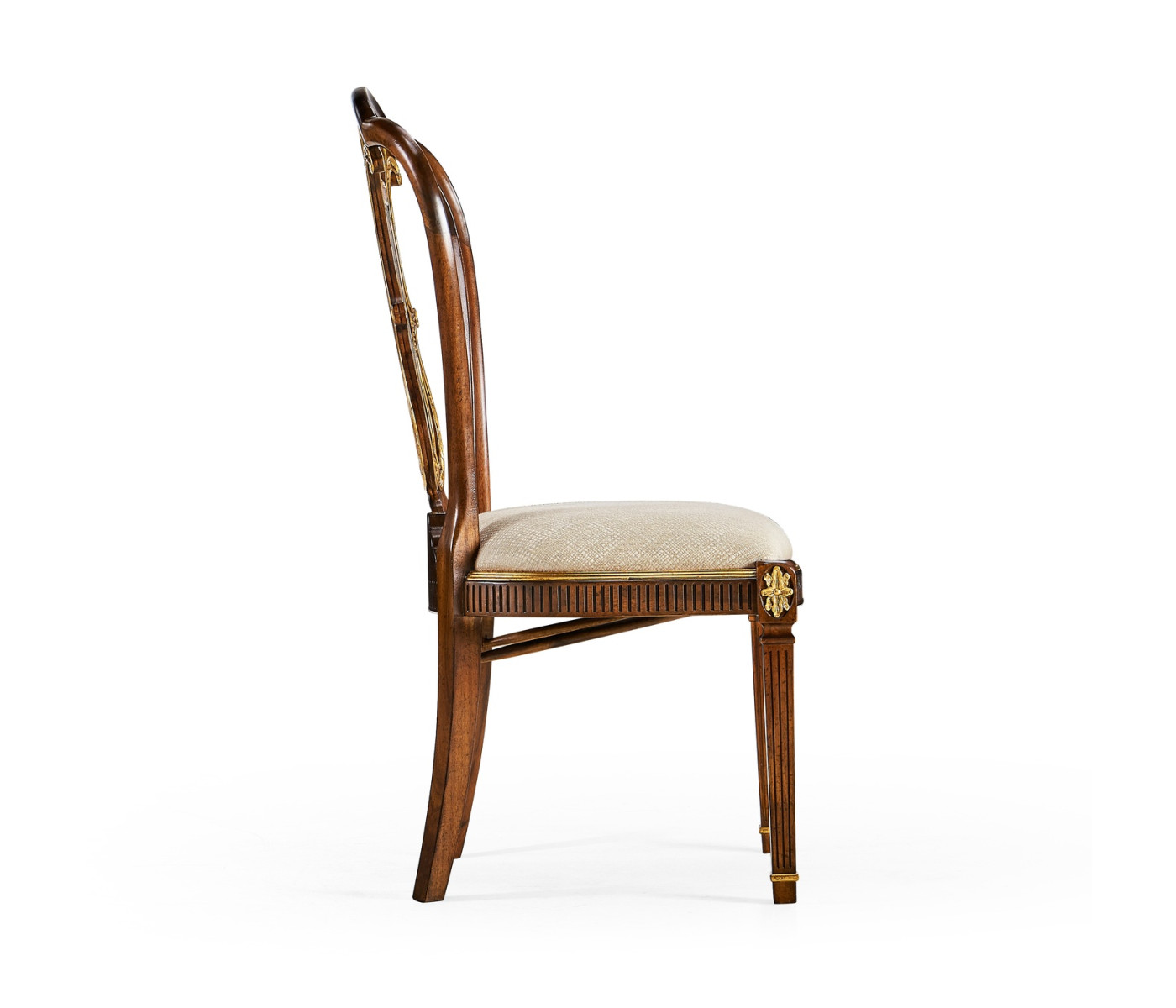 Buckingham Gilded Lyre Back Side Chair