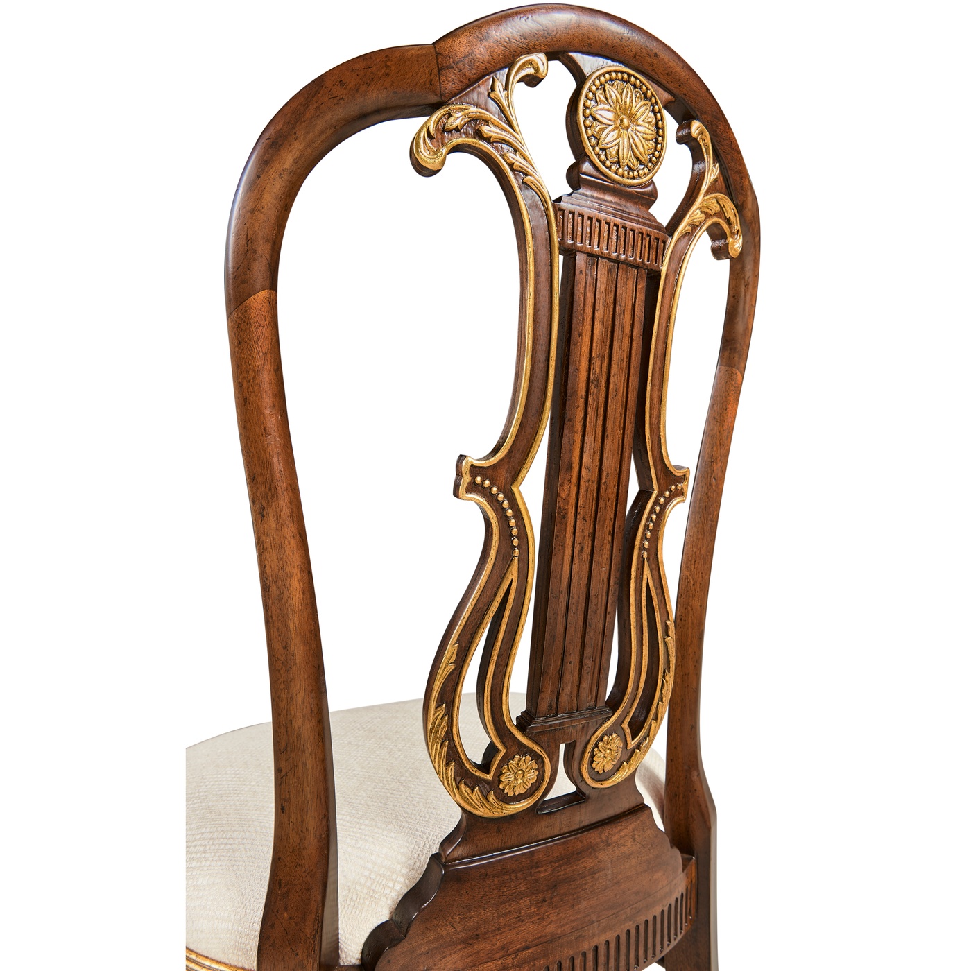 Buckingham Gilded Lyre Back Side Chair
