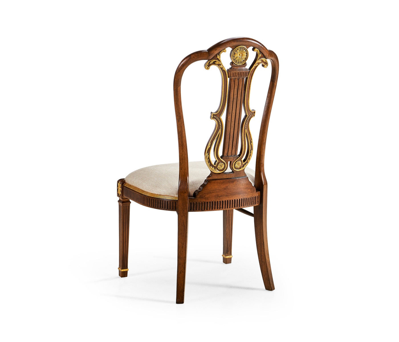 Buckingham Gilded Lyre Back Side Chair