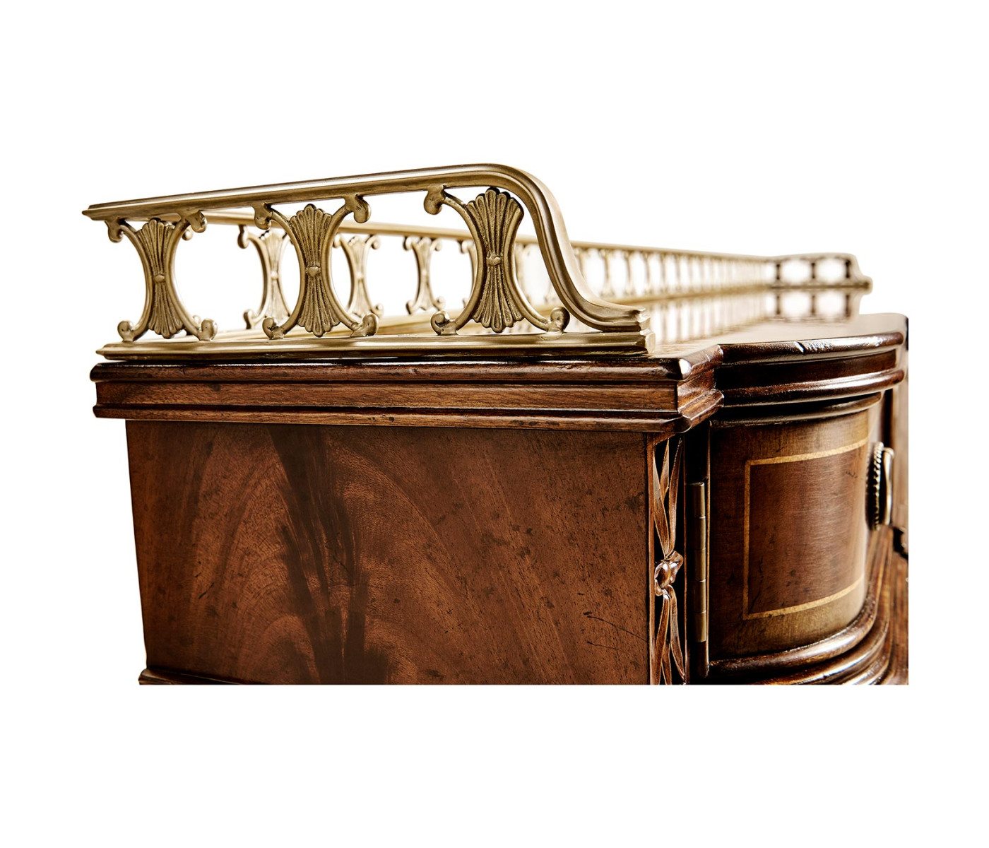 Narrow Gallery Mahogany Console Table