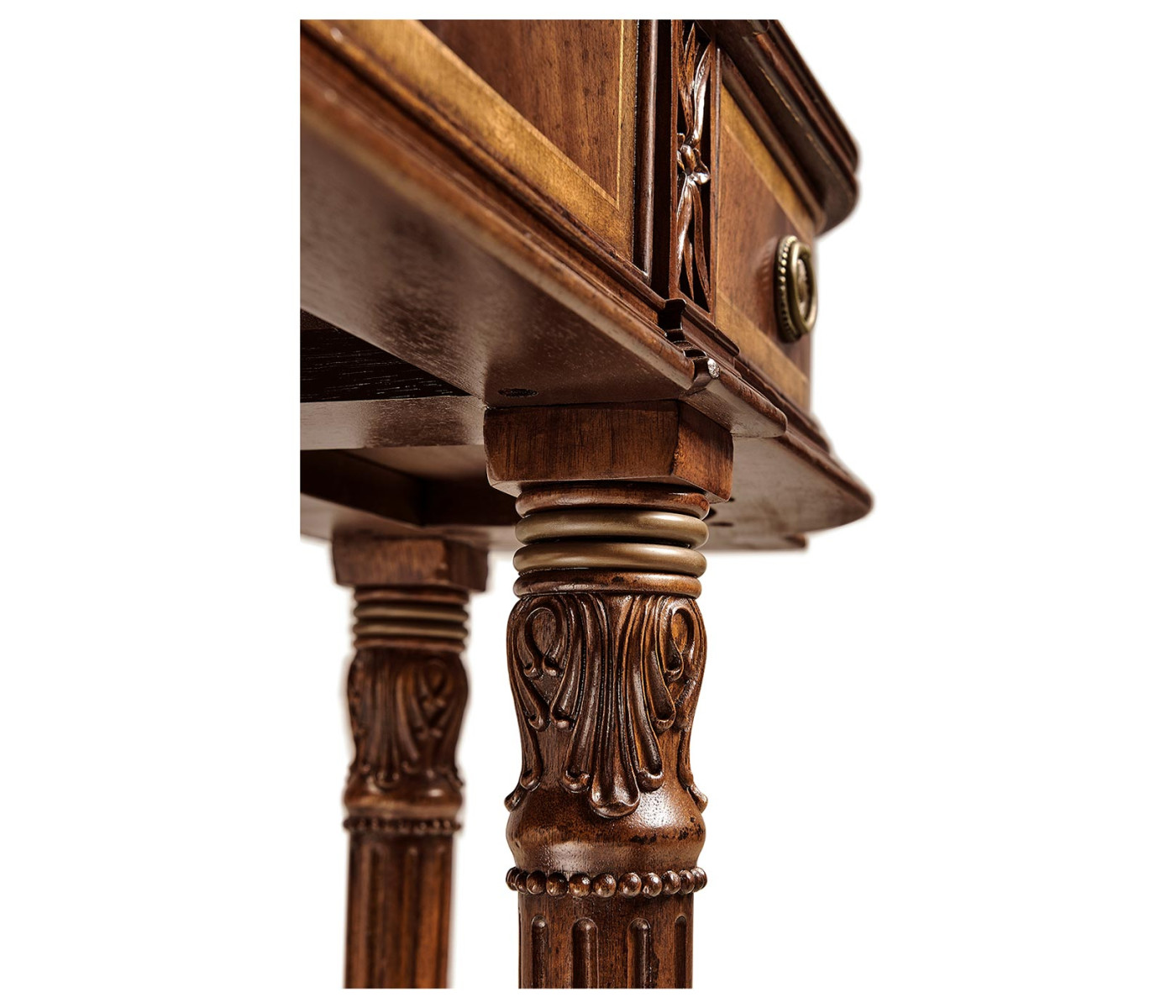 Narrow Gallery Mahogany Console Table