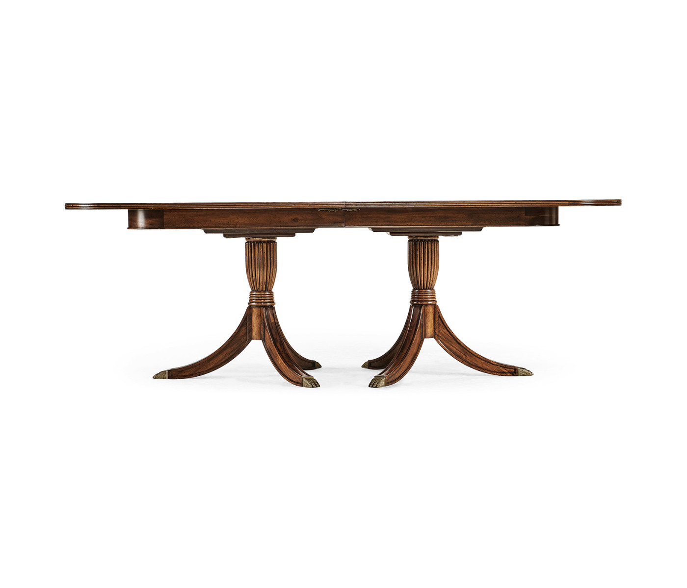 Windsor Two-Leaf Walnut Extending Dining Table