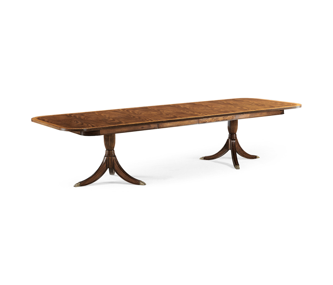Windsor Two-Leaf Walnut Extending Dining Table
