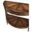 Walnut demilune console