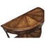 Walnut demilune console