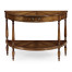 Walnut demilune console