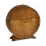 Circular Satinwood & Cutlery Inlay Placemat Box