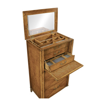 Satinwood chest of drawers vanity unit