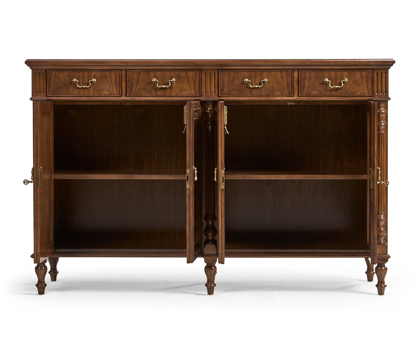 Smithfield Traditional Double Narrow Cabinet with Twin Cupboards