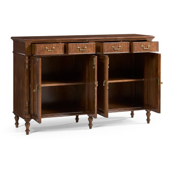 Smithfield Traditional Double Narrow Cabinet with Twin Cupboards