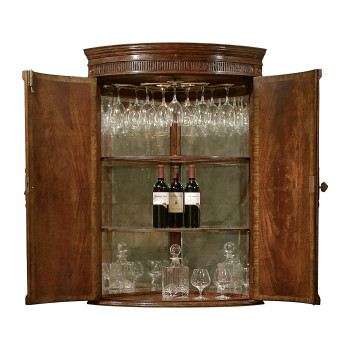 Hanging Semicircular Drinks Cabinet