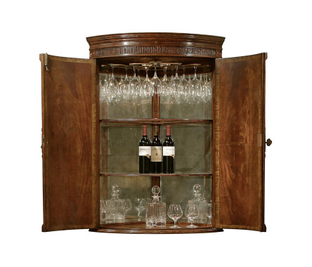 Hanging Semicircular Drinks Cabinet