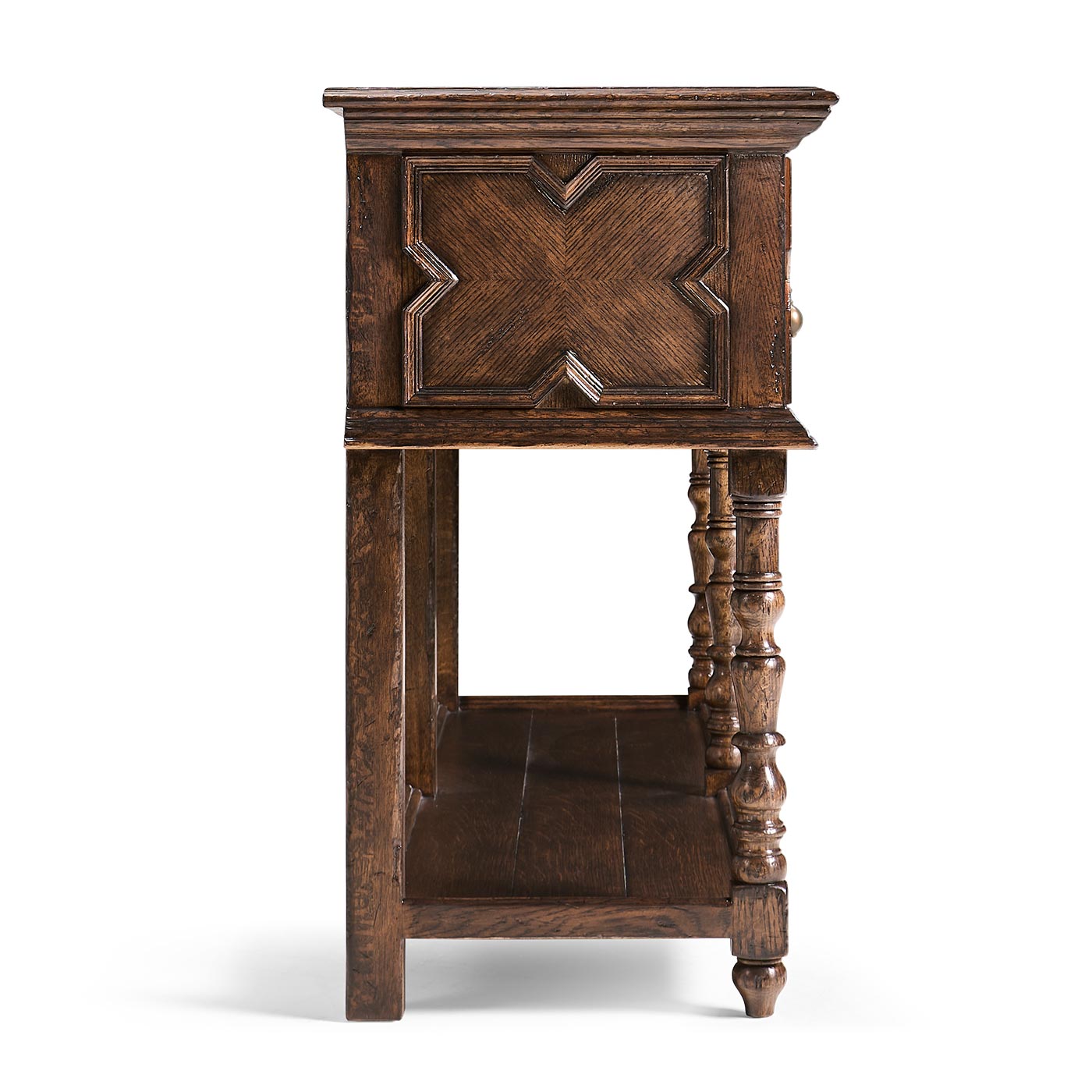 Traditional Tudor Style Dark Oak Buffet