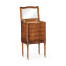Walnut Chest or Collectors Cabinet on Stand
