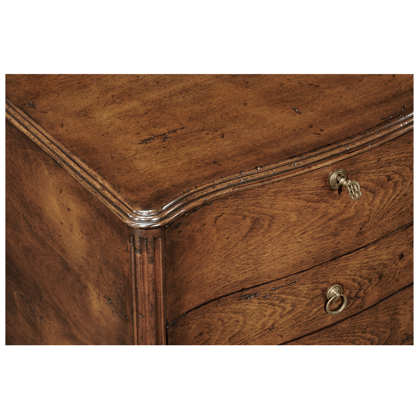 Walnut Chest or Collectors Cabinet on Stand