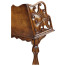 Victorian Walnut Floor Standing Book Trough
