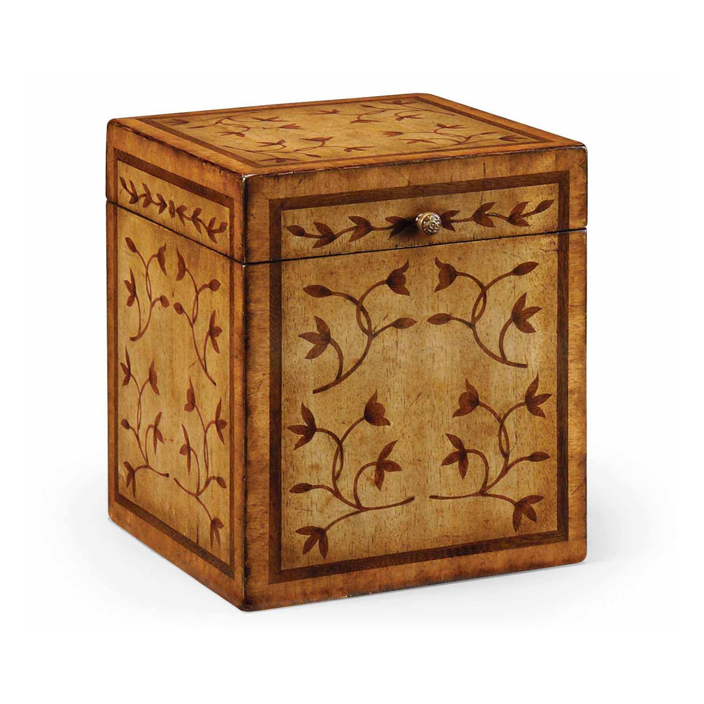 Sheraton Style Square Marquetry Box