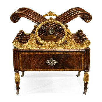 Mahogany & Gilt Canterbury