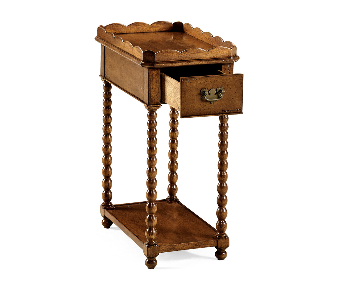 Queen anne rectangular lamp table