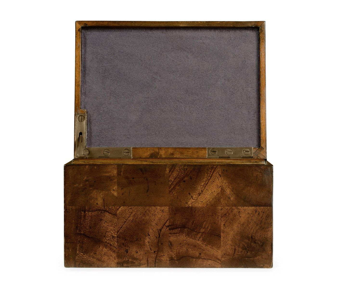 Rectangular Patchwork Mahogany Drink Coasters Box