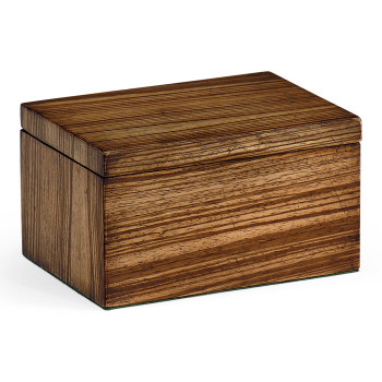 Rectangular Exotic Zebrano Drinks Coasters Box