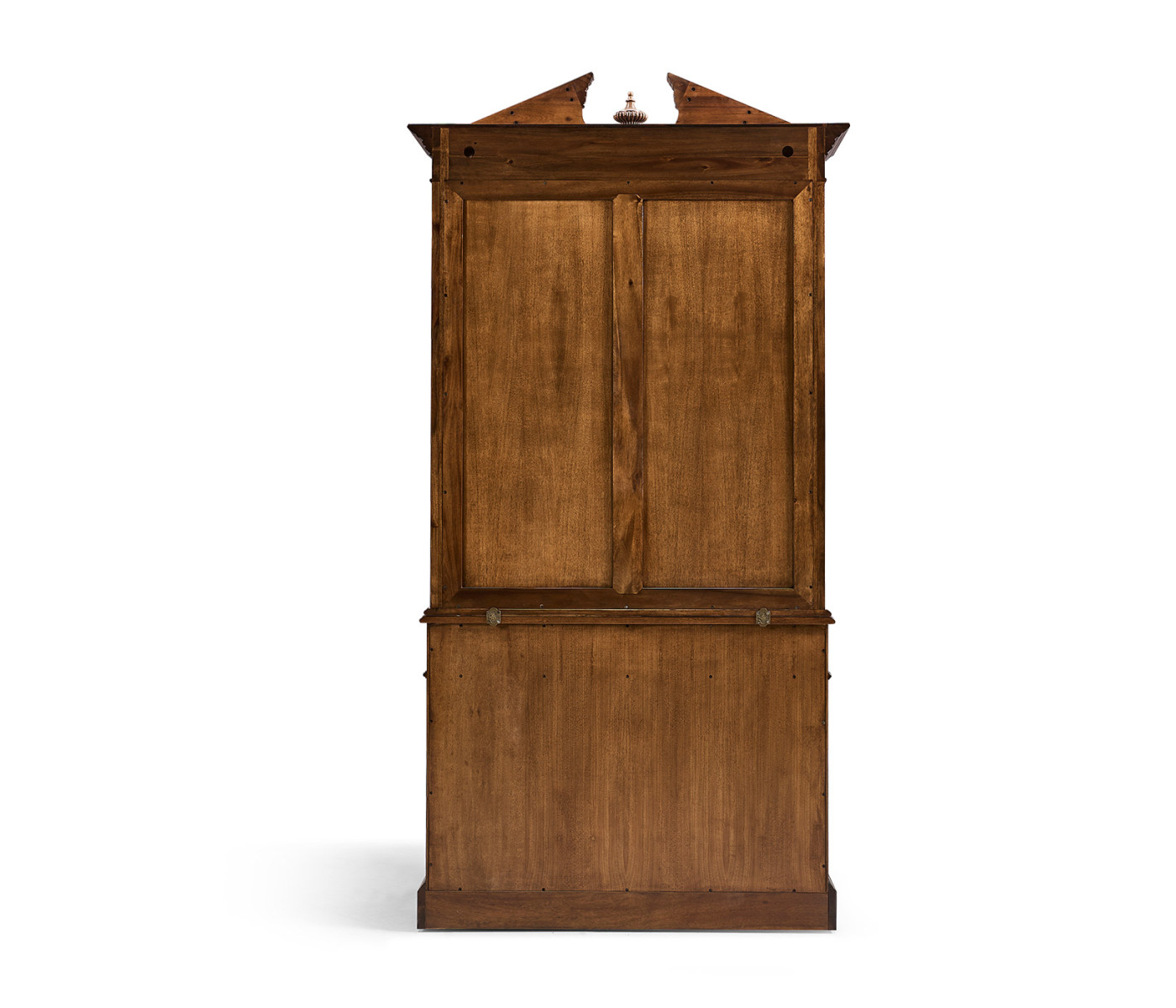 Walnut Glazed Display Cabinet with Drawers