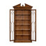 Glazed Walnut Display Cabinet