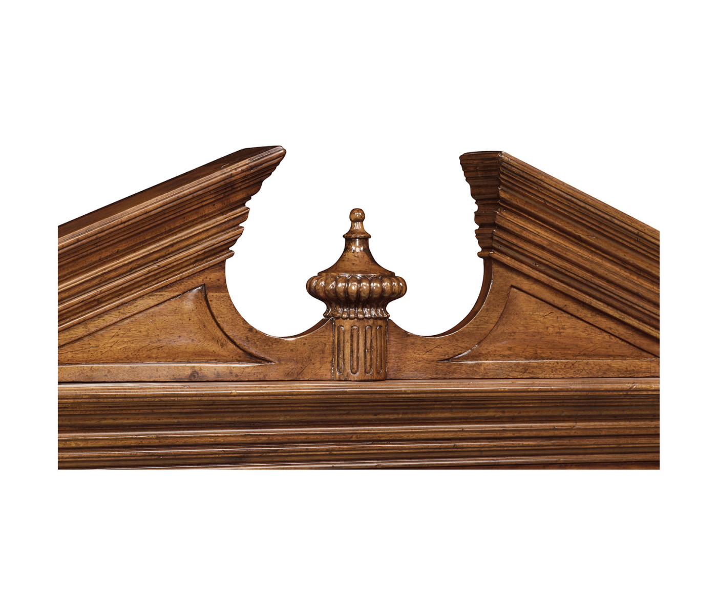 Glazed Walnut Display Cabinet