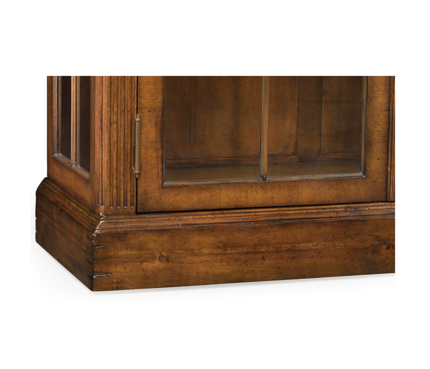 Glazed Walnut Display Cabinet