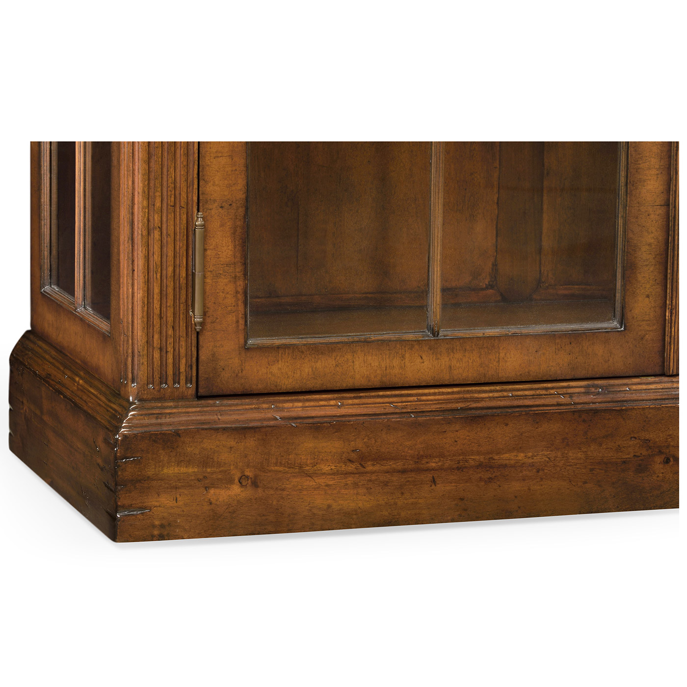 Glazed Walnut Display Cabinet